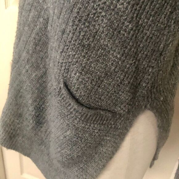 Nordstrom v neck grey sweater - Picture 3 of 11